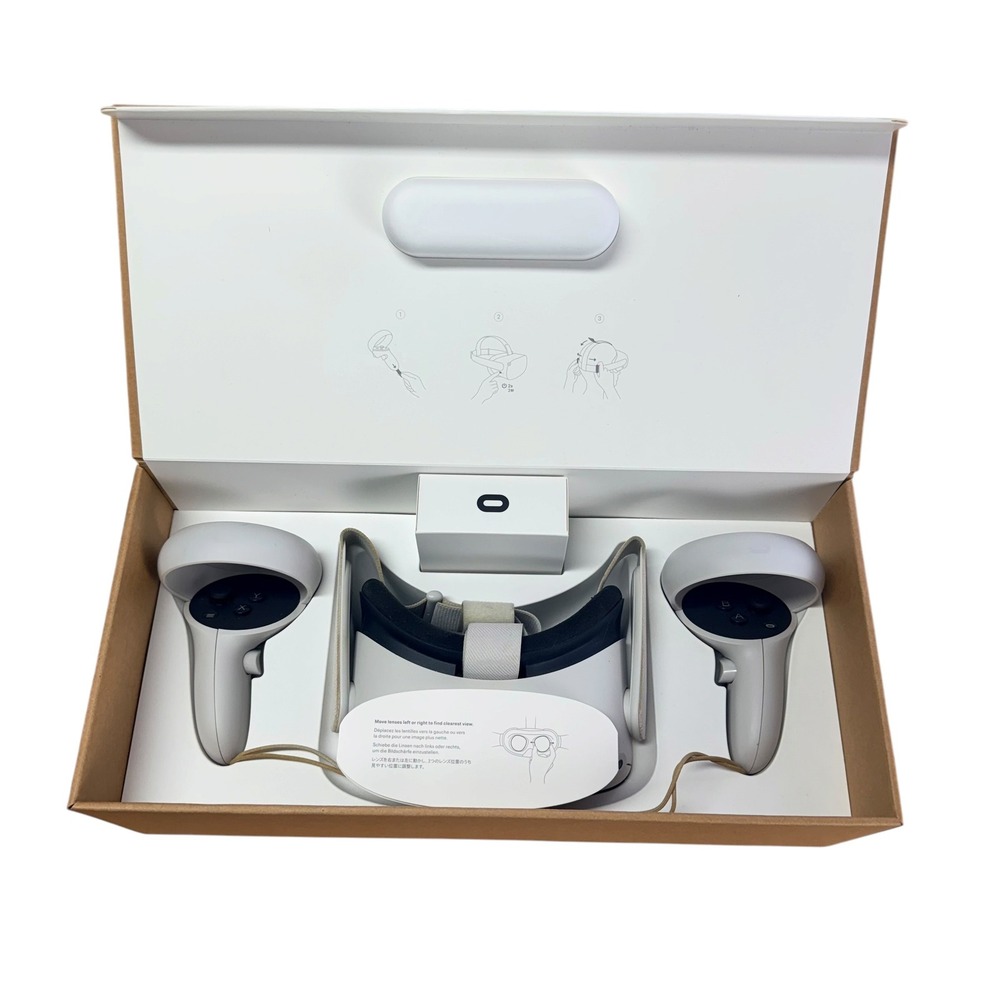 Meta Oculus Quest 2 64GB VR Headset 2 Controllers Original Box Tested